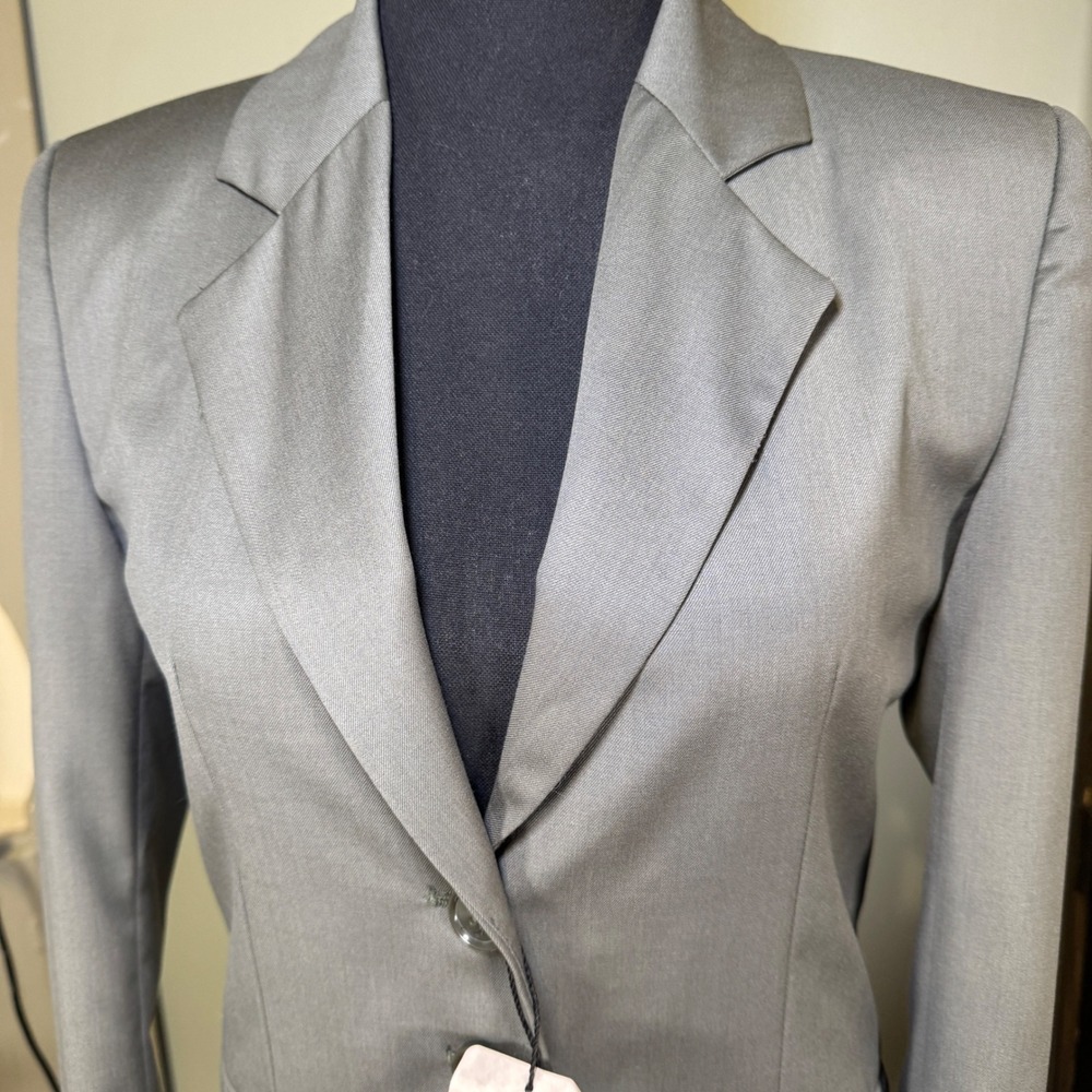 Aldo Conti Italia Sage Green Pure New Wool Blazer Jacket Professional NWT - Picture 2 of 10
